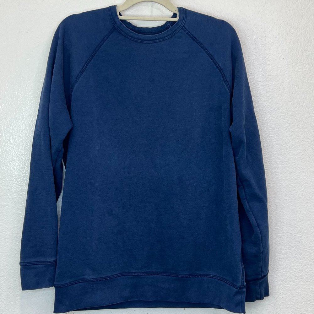 Everlane Men's Blue Raglan Sleeve‎ Crewneck Sweatshirt Size L